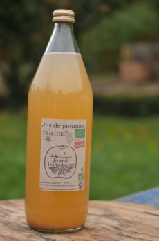 Jus de pommes raisins